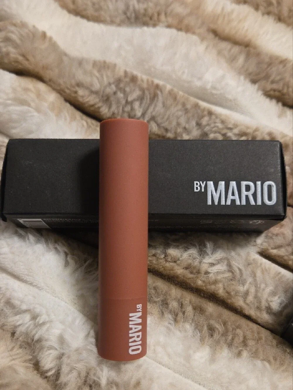By MARIO Gloss Lipstick - Dusty  Nude Color ROSEWOOD GLOW